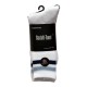 Men's Sports Socks White with Blue Stripes 2 Packs