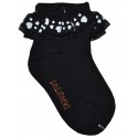 2-5 Kids Ankle Socks black black lace