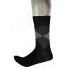 Men's Business Socks Black Diamond Pattern 2