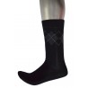 Men's Business Socks Black Diamond Pattern 4