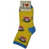 5-8 Kids Sock papa mama yellow