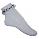 9-12 Kids Socks white lace