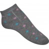 13-3 Kids Socks grey dot