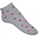 13-3 Kids Socks white / red dot