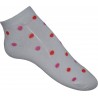13-3 Kids Socks white / red dot