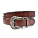 Men's Jeans Belt Cowboy Style Brown