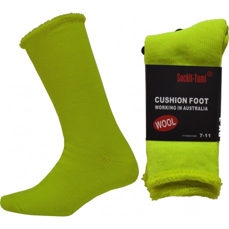 Hi-Vis Safety Boot Woollen Work Socks